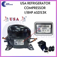 USA REFRIGERATOR COMPRESSOR 1/8 HP 【 ASD53K】