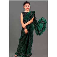 New Arrival Kids Delta Readymade Saree With Unstitch Blouse