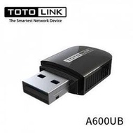 TOTOLINK A600UB AC600 USB 藍牙 雙頻 MU-MIMO  無線 USB網卡 WIN MAC通用