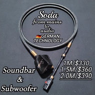 Soundbar專用8字電源線🔌🎛️HiFi System Power Cable ⛔阻隔EMI/RFI,減少聲音雜訊📊改善音效增加每個聲音細節📊優化聲音清晰度動態更沉浸適合:JBL Bar 1300