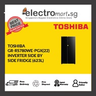 Toshiba GR-RS780WE-  PGX(22) New 545L side by side fridge