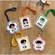 [Wangmiao Senhuo] Embroidered Name Tag Pet Name Tag Dog Tag Pet Anti-Lost Kindergarten Name Tag Name