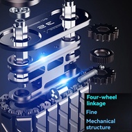 []-Fidget Roller Tank Toy for Stress Relief - Metal Ratchet Fidget Toy for Anxiety - Desk Toy for Ad