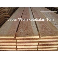19cm wide pine wood shelf