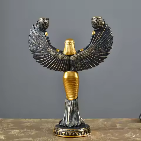 White Resin Egyptian Goddess Figurine Ancient Egyptian Gods Office Desktop Decoration Home Decoratio