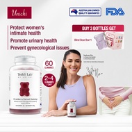 【Official】Unichi Cranberry Extract Teddi Lab Gummy  (60 Gummies) Protect women's intimate health， Pr