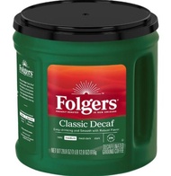 Folgers 經典無咖啡因中度烘焙研磨咖啡粉 28.8 盎司 Folgers Decaffeinated Classic Roast Ground Coffee 28.8 oz