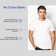 Áo Lót Nam Dệt Kim Đông Xuân Cộc Tay Vicci Màu Trắng, Vải Sợi Cotton Mềm Mịn, Co Giãn, Thấm Hút Mồ H
