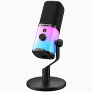 MAONO PD100X Gaming MIC USB/XLR ไมโครโฟนแบบไดนามิกลดเสียงรบกวน ปิดเสียง แจ็คหูฟัง RGB MIC สําหรับ Ga