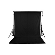 Studio backdrop black fabric 2x3m