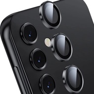 กล้องกระจกเทมเปอร์ฟิล์มสำหรับ Samsung Galaxy A05 05 A05S A14 LTE 14 A24 A25 A34 4G 5G 3D ป้องกันเลนส์กล้องถ่ายรูปโค้งฟิล์มเลนส์กระจกกล่องใส่แหวนกล้องโลหะ