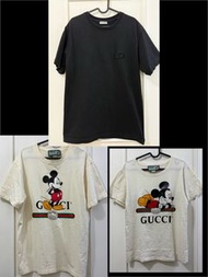 Dior 迪奧 短袖T恤 男裝CD Gucci聯名Disney 迪士尼米奇圖案 男裝T恤短袖&女裝短袖 米黃色 🈶單💛情侶裝 二手閒置衣服