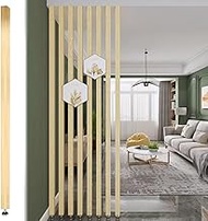 YVYKFZD Wall Partition Room Divider Floor to Ceiling, Wooden Slats Screen Partition Post, Privacy Sc