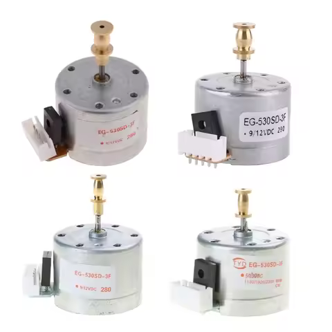 Vinyl Record Player Motor EG530SD-3F DC5-12V 3-Speed 33/45/78 RPM Adjustable Metal Turntables Copper