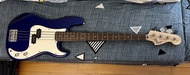Squier P-Bass Electric Bass Guitar - Blue