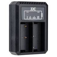 JJC USB Dual Battery Charger for Olympus E-M1 Mark III (EM1III),E-M1 Mark II (EM1II),E-M1X EM1X Camera (Charger for Olympus BLH-1)