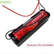 INSTORE Battery Holder 18650 Battery 5pcs/set Battery 3.7V Clip Storage Plastic Black Case