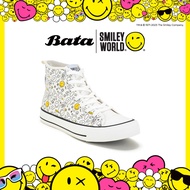 Bata บาจา by North Star SMILEY รองเท้าผ้าใบสนีคเกอร์หุ้มข้อ แบบผูกเชือก ดีไซน์เก๋ แฟชั่นสดใส สำหรับเ