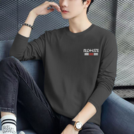 N&AI Mens Long Sleeve T-Shirt Trendy Brand Spring Autumn Inner Wear Base Shirt Body Autumn Clothes T