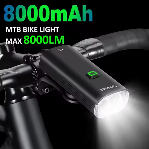 NEWBOLER Bike Light Front 8000mAh Bicycle Light 6000Lumen Waterproof USB Charging MTB Road Cycling L