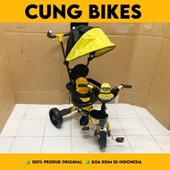Sepeda Stroller Anak Roda Tiga Nakami Kiwi Musik Karakter Tatakan Kaki