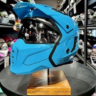 Gille Squadron Solid Dual Sport Helmet with Free Extra Visor