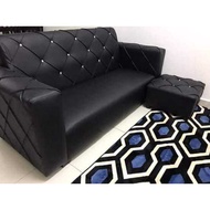 DIRECT KILANG - SOFA L SHAPE kain valvet/pvc