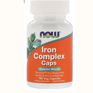 Now Foods Iron Complex Caps 100 Veg Capsules