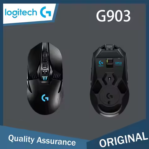 Logitech G903 LIGHT SPEED Upgraded Wireless Gaming Mouse RGB Upgraded HERO Sensor 180 Hour Battery L