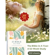 【Guided Weekly Layout】52 Weeks Bible Study Notebook/Spiritual Journal/52 Weeks Planner For Scripture