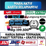 Kartu Perdana By U by Telkomsel Unlimited 30 Hari Tanpa FUP