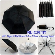 Black 2-fold umbrella promotionalPOLOS