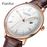 Fantor New Brand Business Men Watch Luxury Fashion Dress Quartz Wristwatch Mens Leather Strap Waterproof Relogio Masculino