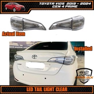 Toyota Vios 2019 - 2025 LED Tail Light Upgrade Albino Clear