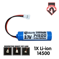 Baterai Mianan Anak / Baterai RC 1x 14500 3000mAH 37V KONEKTOR SOKET JST LOSI