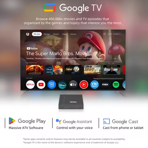 TV Box Android MECOOL KM9 Pro Max 2025 With Google TV Android 12 Netflix Certified Dolby Audio 2+32G
