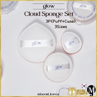 glow Cloud Sponge Puff Set 3P(Puff+Case/3Sizes)