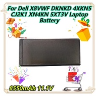 8550mAh 11.1V For Dell X8VWF DKNKD 4XKN5 CJ2K1 XN4KN 5XT3V Laptop Battery