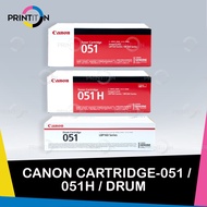 [ORIGINAL] Canon Toner 051 - 1700pages / 051H - 4000 pages / 051 Drum Black