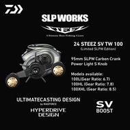 2024 DAIWA STEEZ SV TW 100L,100HL -SLP Special New Model Baitcasting Fishing Reel With One Year Warr