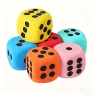 [STTR] 6Pcs 3.8/6/8CM Giant EVA Foam Dice Rounded Corner Six-Sided Large Dice Gaming Dice Toy Board 