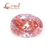 IGI Certified CVD Lab Grown Diamond 1.11ct Fancy Vivid Pink Color VS1 Clarity Oval Cut Loose Lab Grown Certified Diamond Gemstones for Making Jewelry