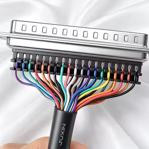 Gold-plated Male Female Connector Wire DB9 DB15 DB25 DB37 Connector Cable Single Head Wire Harness 9