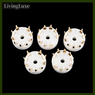 LivingLuxe 5 cái gốm 9pin b9a PCB núi Ống ổ cắm 12ax7 12at7 HIFI âm thanh cổ điển AMP