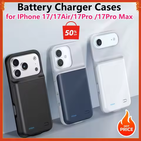 10000mAh Battery Case for Iphone 17 17Air 17Pro 17ProMax Portable Power Bank Charger Cover for IPhon