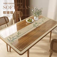 Transparent Transparent Soft Glass Table Mat Waterproof Oilproof Disposable Tablecloth Anti-scalding