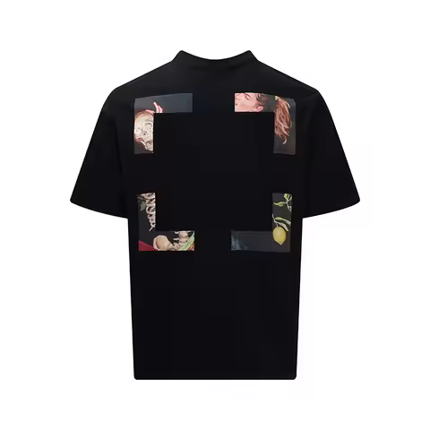 20ss Design "C/O" Classic Arrow Skull Oil Painting Printed Women Men T shirts tees Hiphop Oversized 