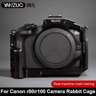 R50 YANZUO Camera Cage For Canon R50/R100 Aluminum Photography Expansion Frame Kit Locating Screw Ca
