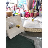 22 and 27 TB Square Vegetable Buffet Tray with Square Lid Size 22 and 27cm TB