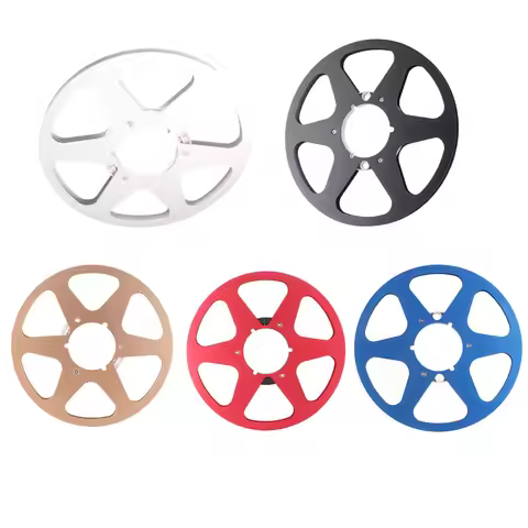 1/4 10.5 Inch Empty Tape Reel Aluminum Alloy 6 Hole Universal Opening Machine Part Empty Takeup Reel